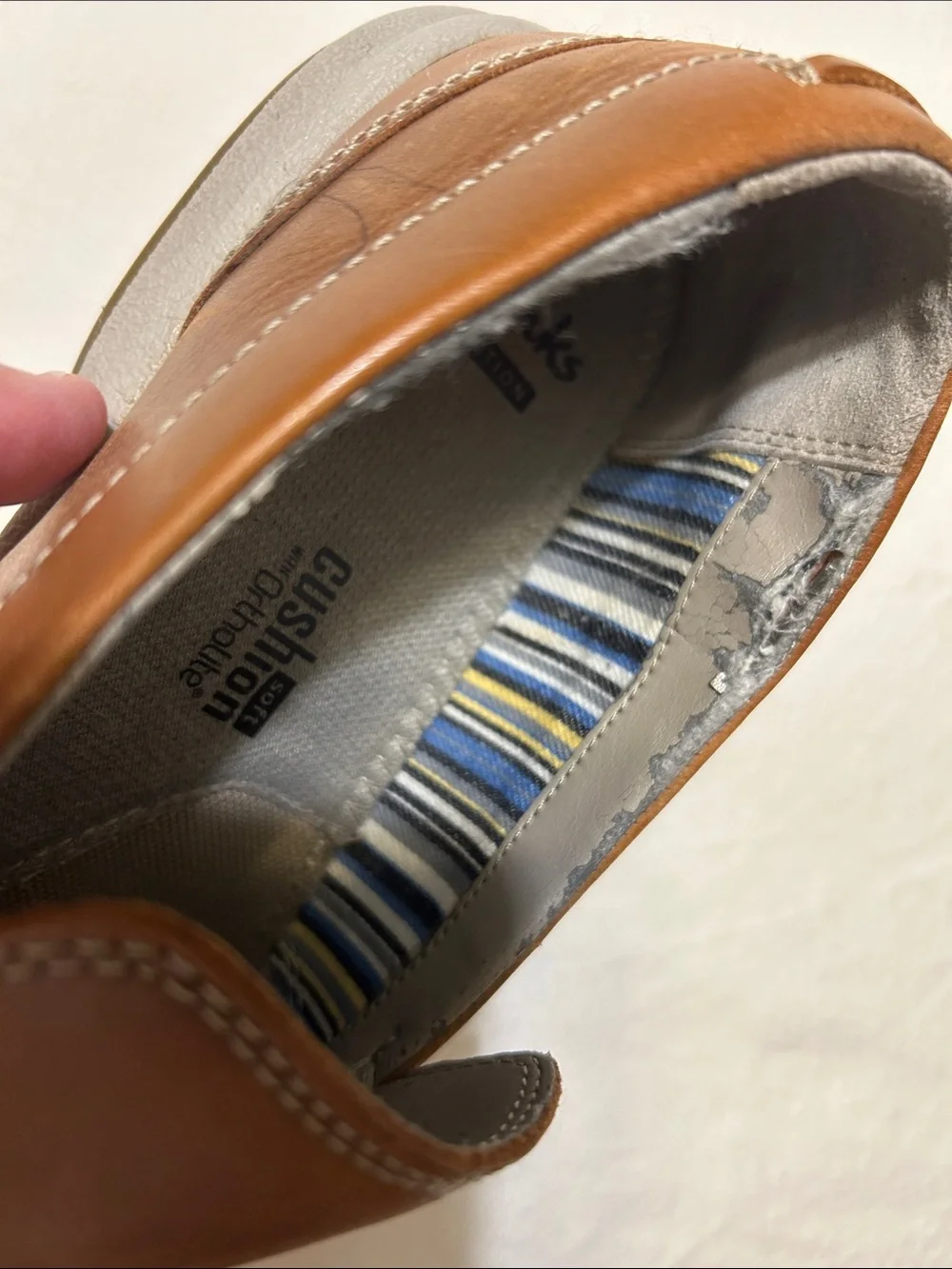 Men's Slip-On Leather Loafers - Brown